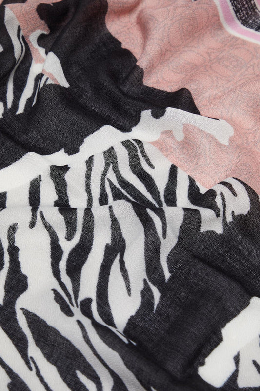 Pañuelo Elena | Estampado Animal Negro