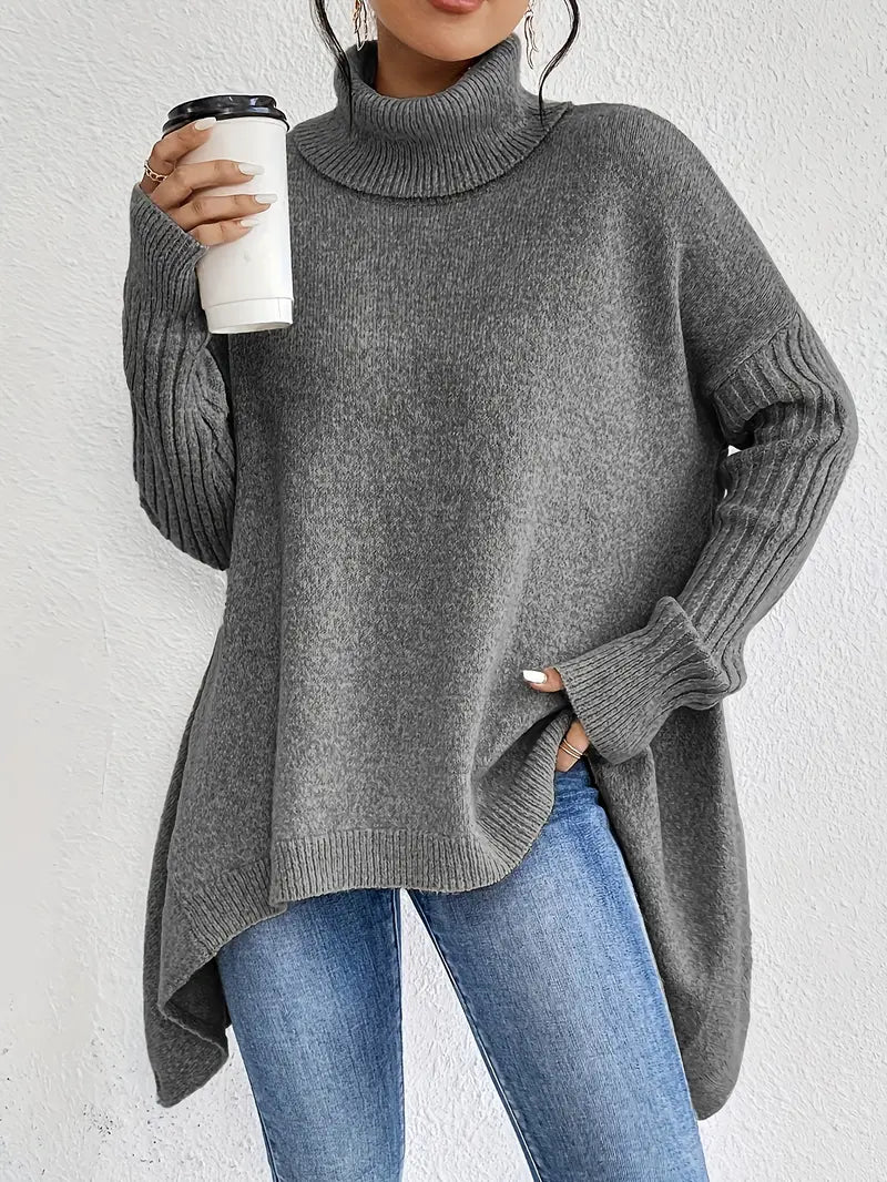 Inés | Jersey Oversize de Cuello Alto