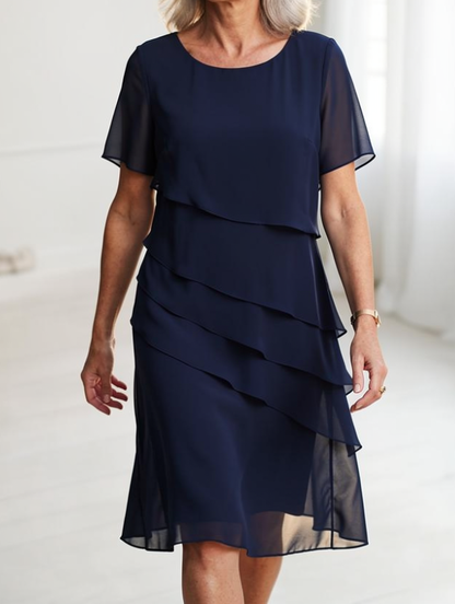 Julia – Vestido Elegante y Fluido con Volantes