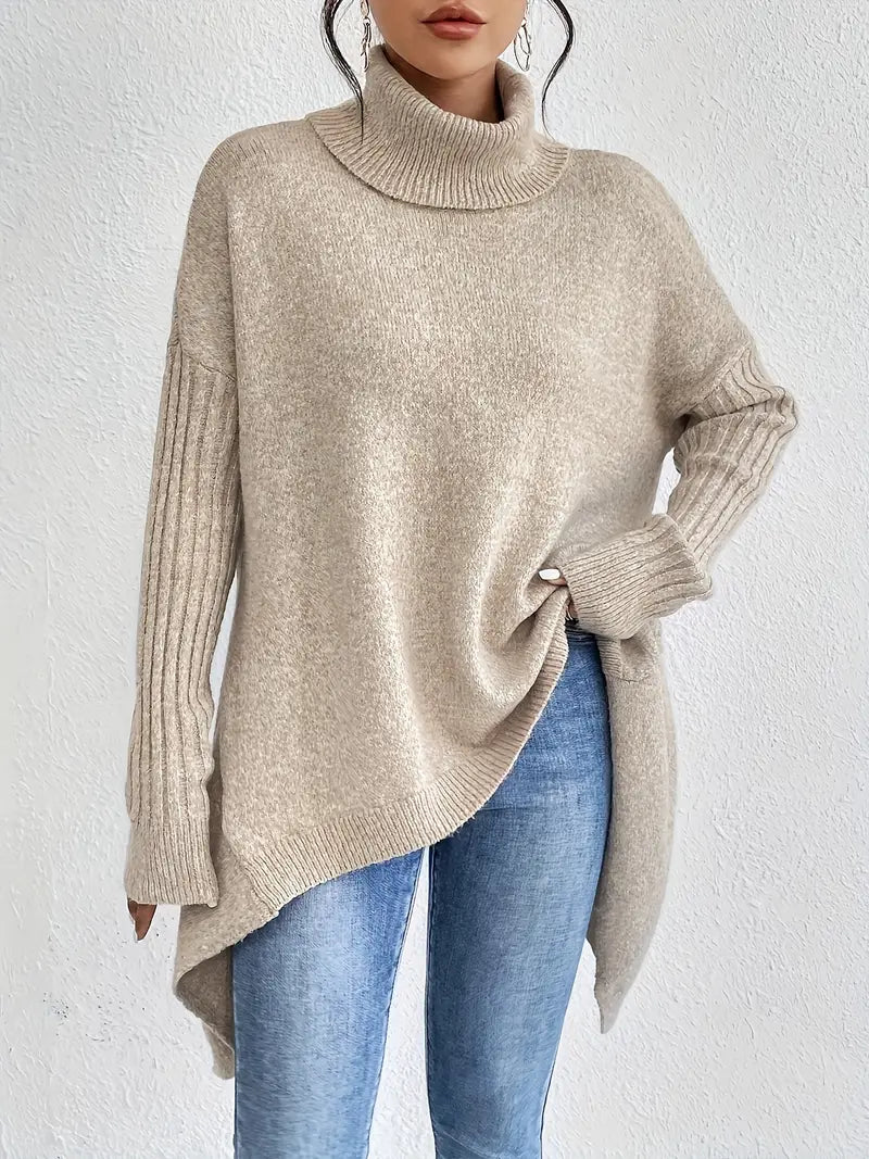 Inés | Jersey Oversize de Cuello Alto