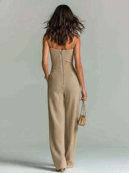 Roberta | Mono elegante sin mangas con pierna ancha