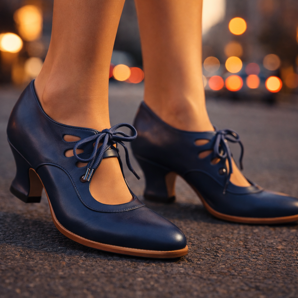 Josefa | Zapatos con Cordones y Tacón