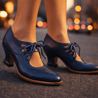 Josefa | Zapatos con Cordones y Tacón
