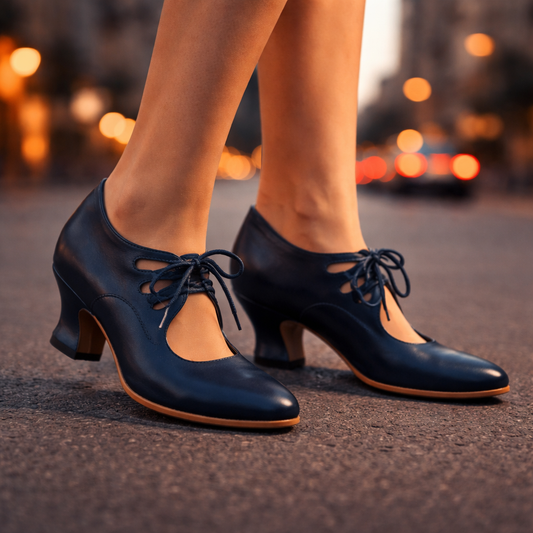 Josefa | Zapatos con Cordones y Tacón