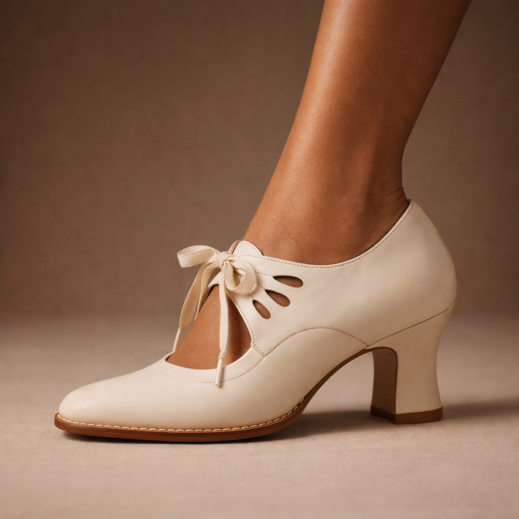 Josefa | Zapatos con Cordones y Tacón