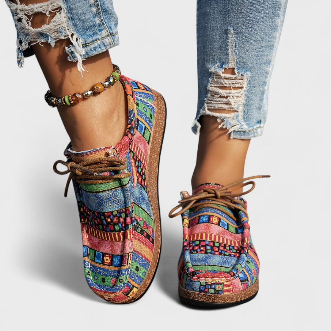 Concepción | Zapatillas de Estampado Colorido