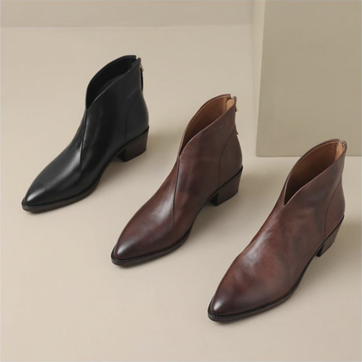 Soledad | Botines de Tacón Bajo
