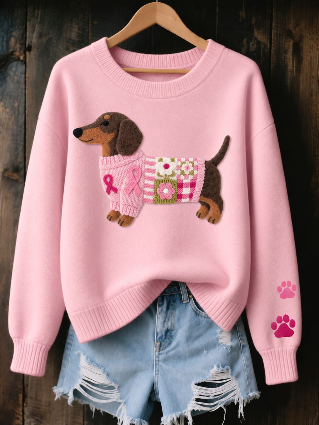 Martina | Jersey de Punto con Perrito Bordado