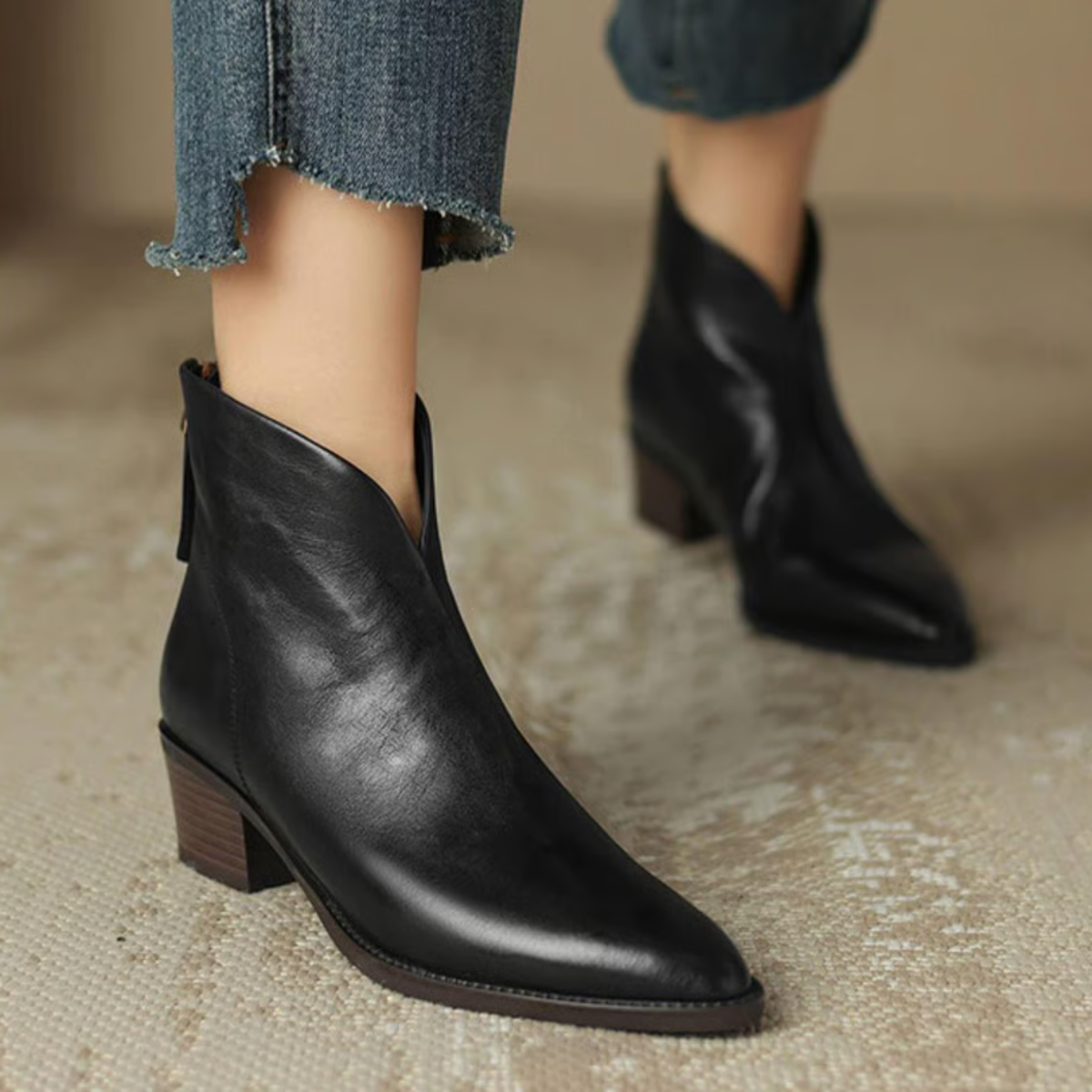 Soledad | Botines de Tacón Bajo