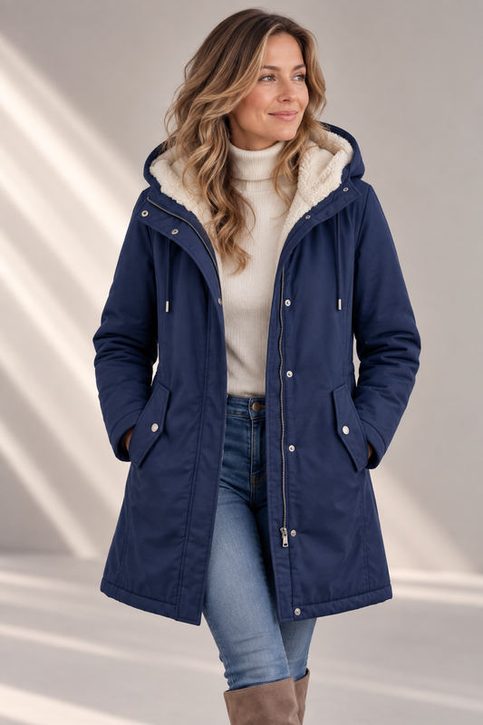 Adriana | Parka larga impermeable