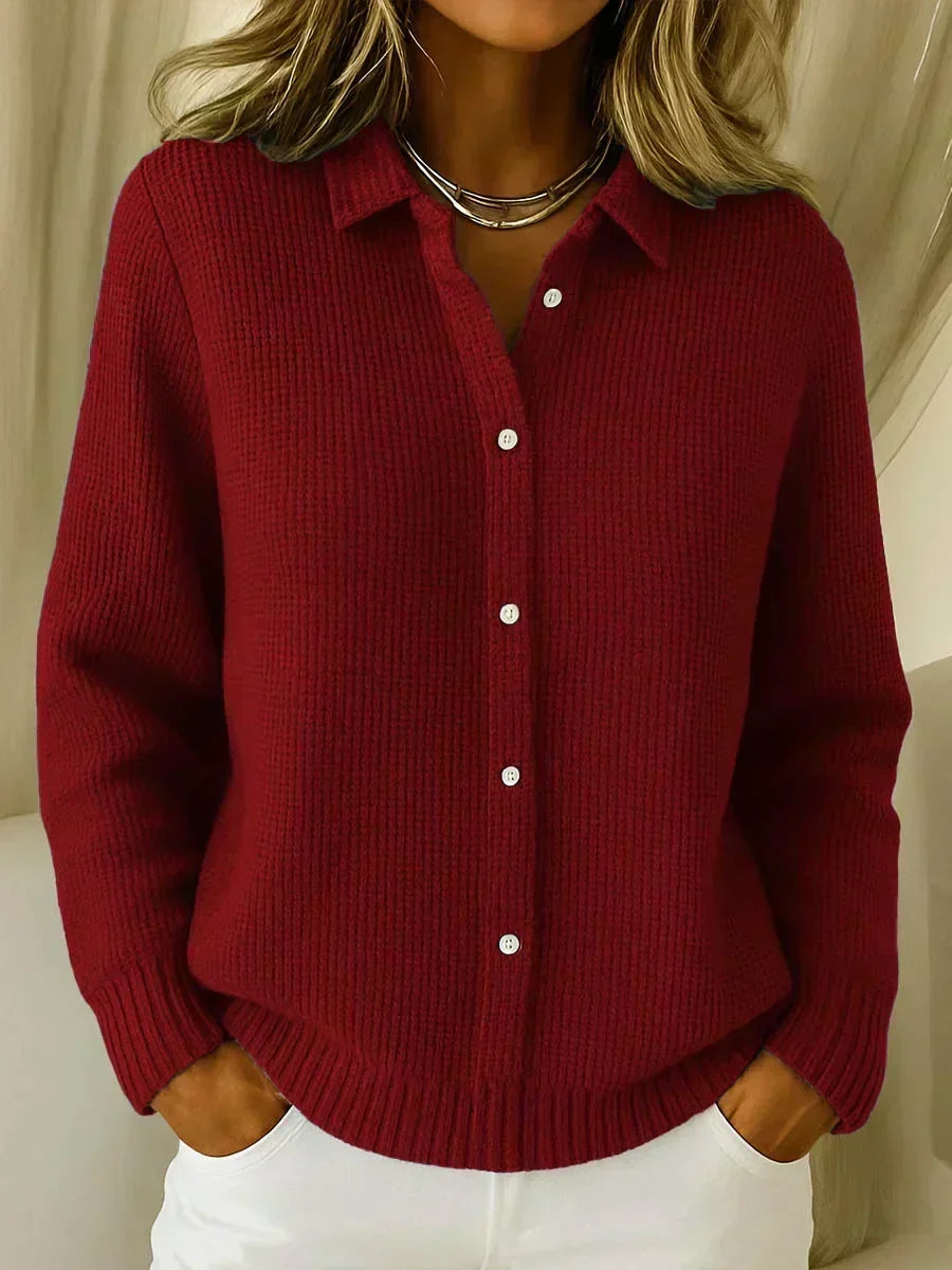 Carmela | Chaqueta de Punto Texturizada con Botones