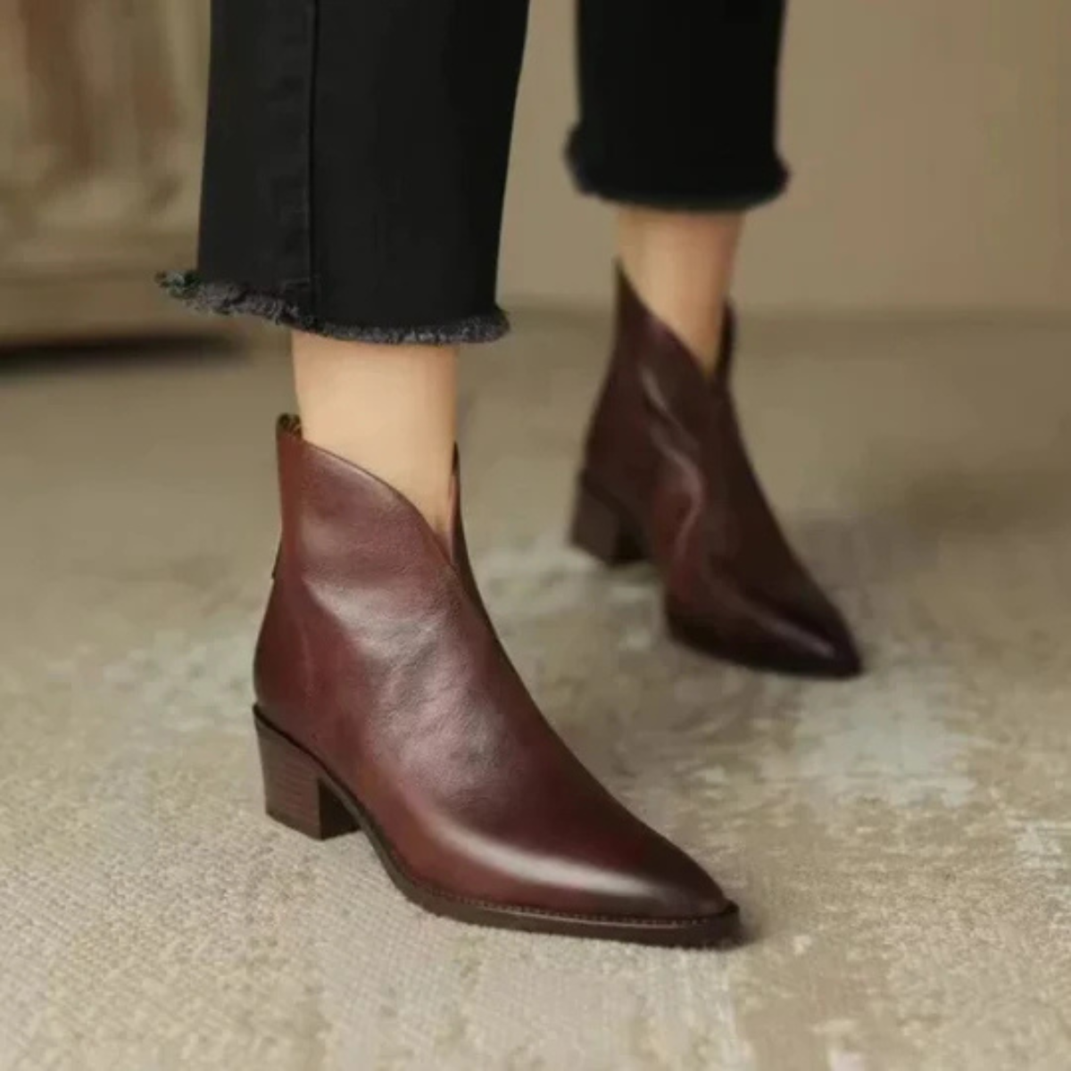 Soledad | Botines de Tacón Bajo