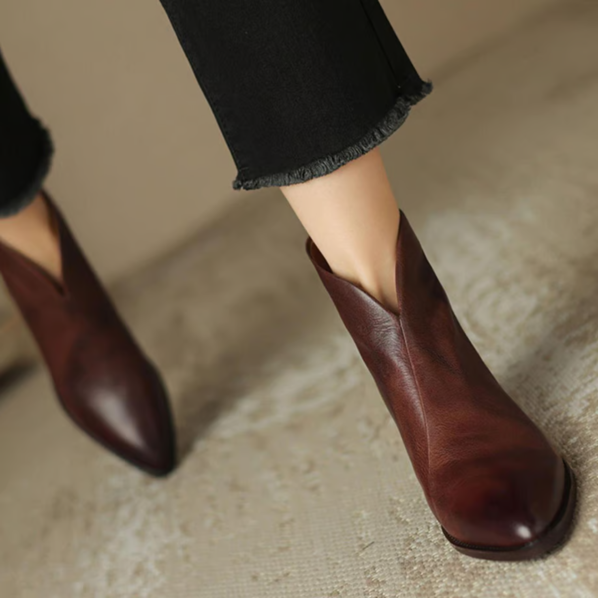 Soledad | Botines de Tacón Bajo