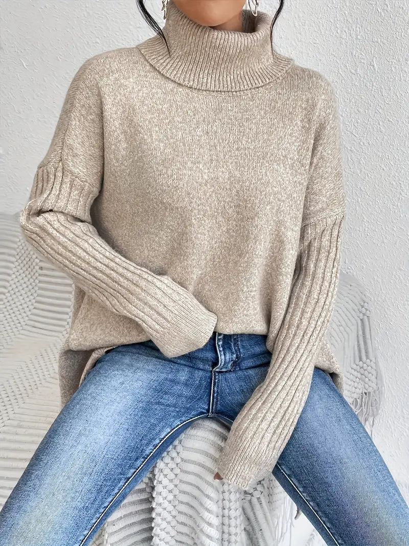 Inés | Jersey Oversize de Cuello Alto