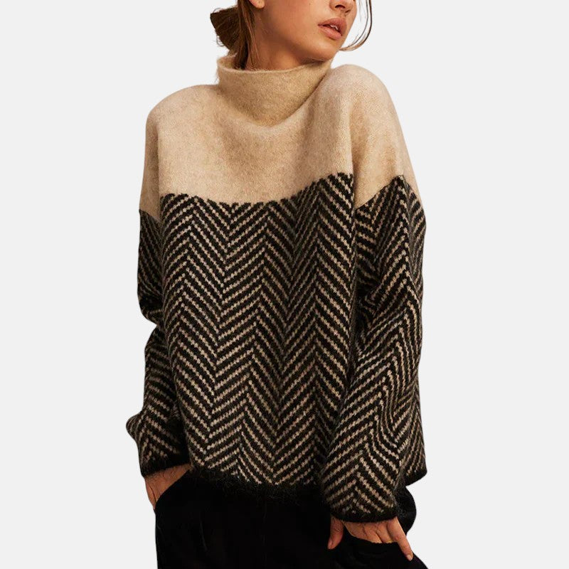 Martina | Jersey de Algodón con Cuello Alto