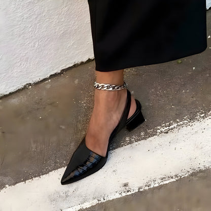 Inés | Zapatos de Tacón Ancho