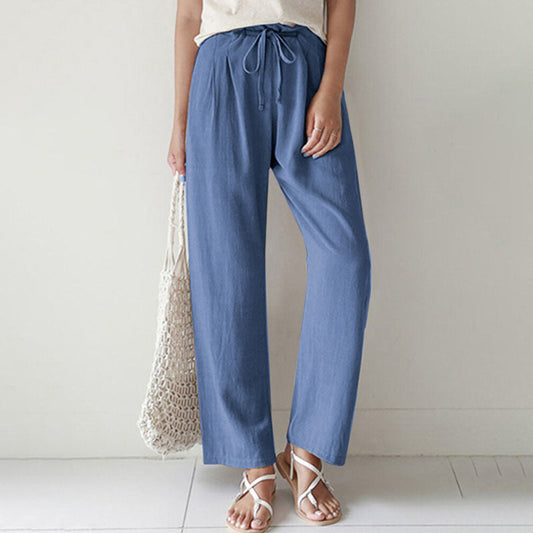 Vara - Pantalones Relaxed Fit con Cintura Ajustable