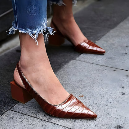 Inés | Zapatos de Tacón Ancho
