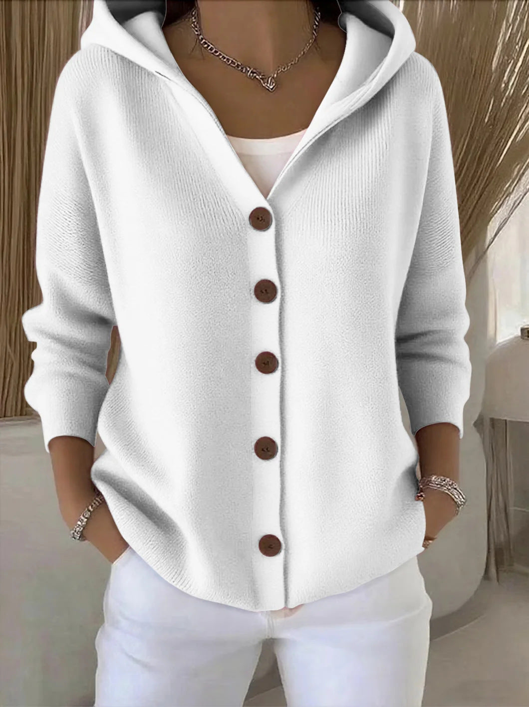 Rocío | Chaqueta de Punto con Capucha