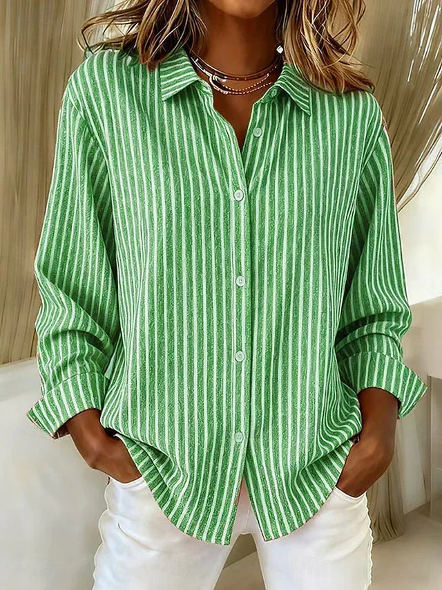 Jimena | Camisa de Rayas con Botones