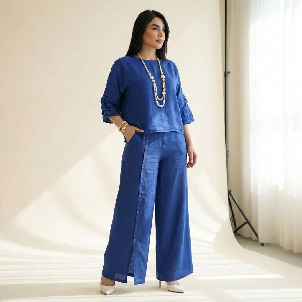 Laura | Conjunto de Top y Pantalón Palazzo