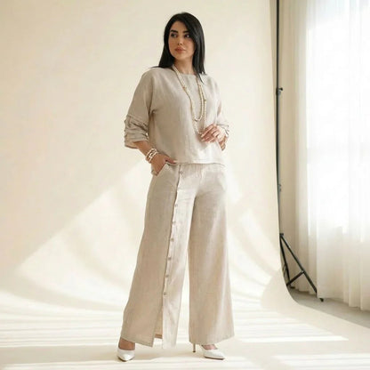 Laura | Conjunto de Top y Pantalón Palazzo