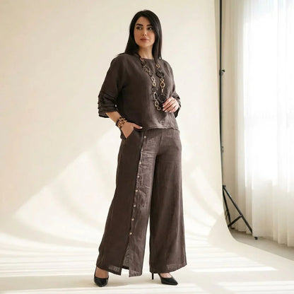 Laura | Conjunto de Top y Pantalón Palazzo