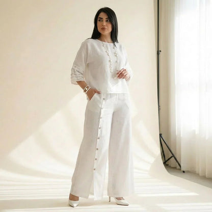 Laura | Conjunto de Top y Pantalón Palazzo