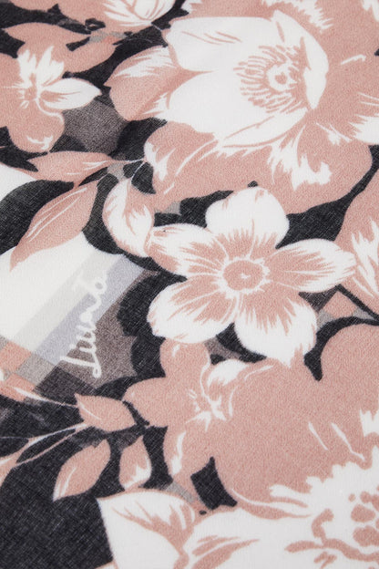 Pañuelo Martina | Estampado Floral y Pata de Gallo