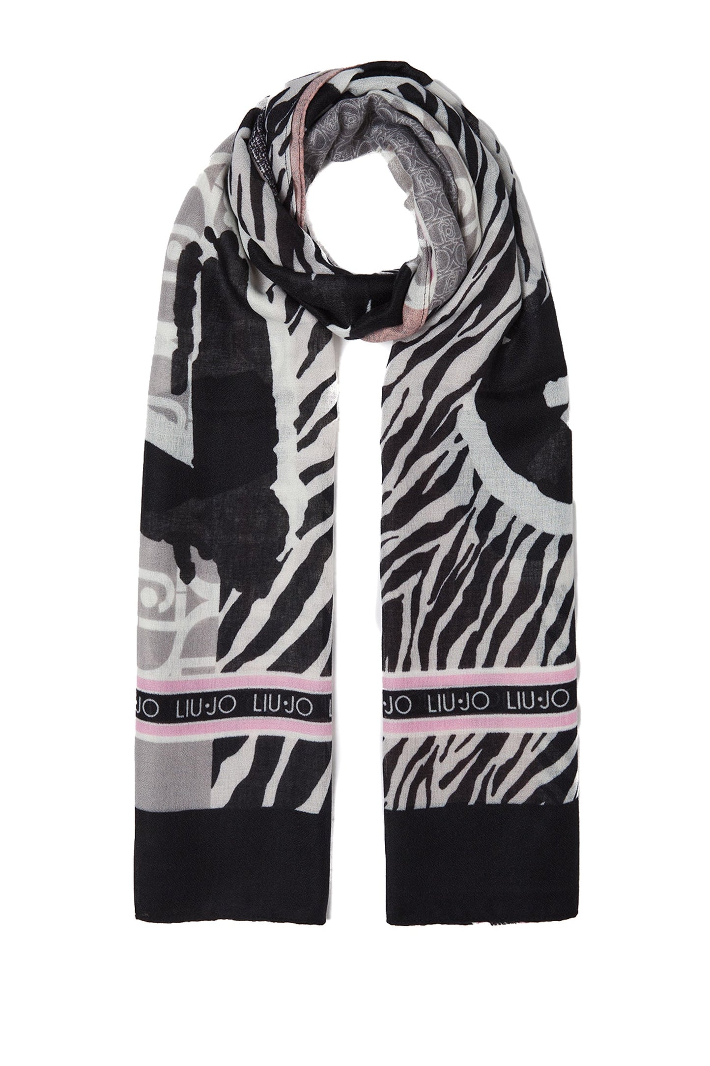 Pañuelo Elena | Estampado Animal Negro