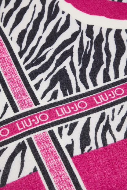 Pañuelo Camila | Estampado Animal Fucsia