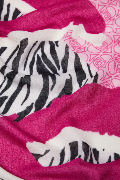 Pañuelo Camila | Estampado Animal Fucsia