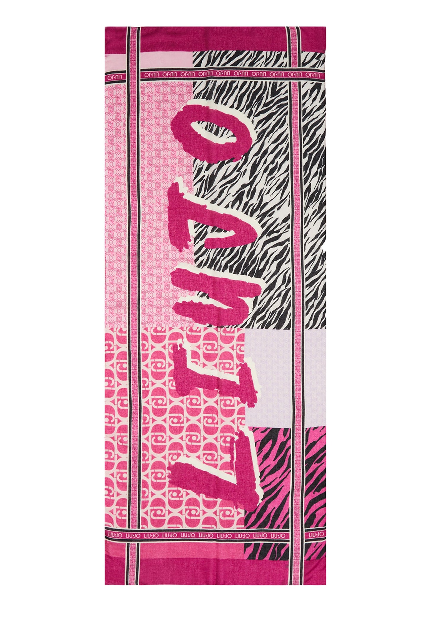 Pañuelo Camila | Estampado Animal Fucsia