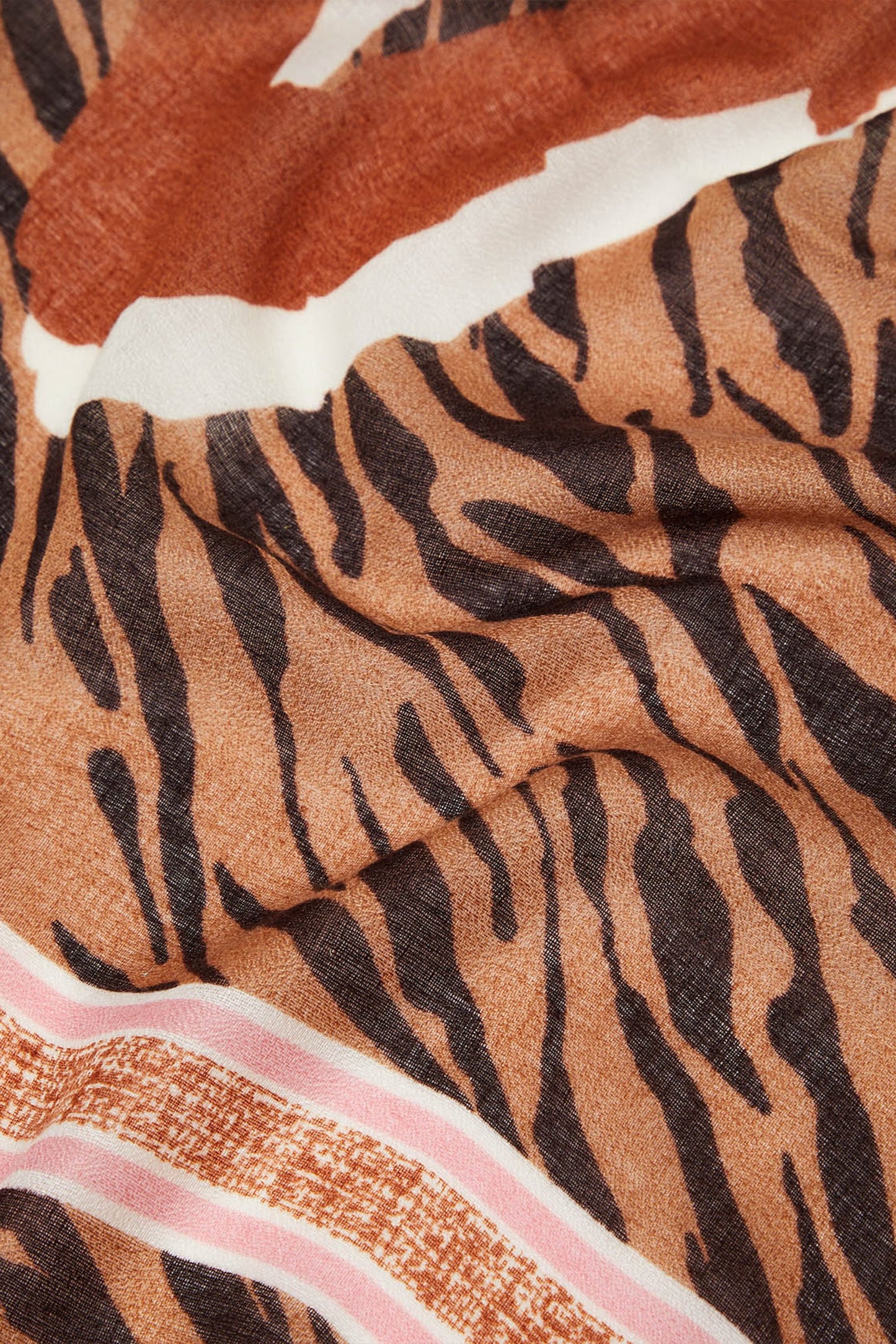 Pañuelo Martina | Estampado Animal Marrón