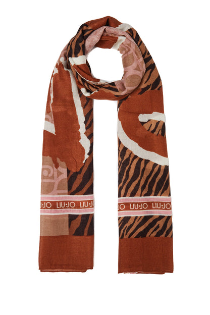 Pañuelo Martina | Estampado Animal Marrón