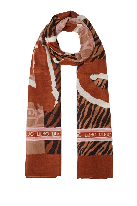 Pañuelo Martina | Estampado Animal Marrón