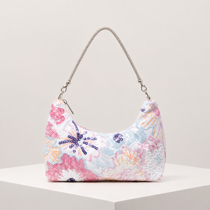 Amalia Bolso Bordado Flores Silvestres