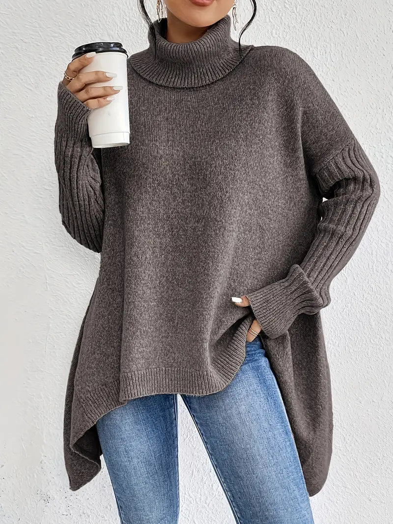 Inés | Jersey Oversize de Cuello Alto