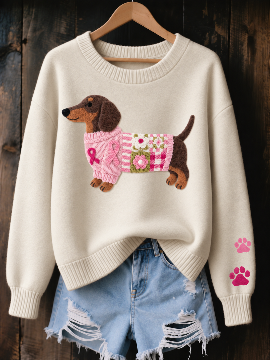 Martina | Jersey de Punto con Perrito Bordado