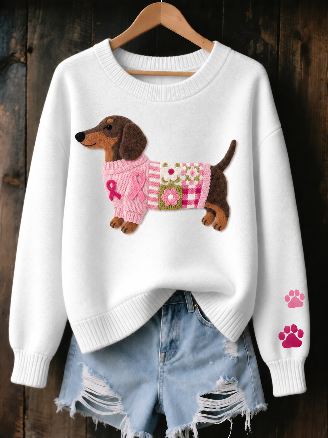 Martina | Jersey de Punto con Perrito Bordado