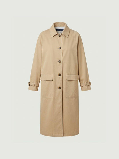Alessia  Abrigo Largo Beige