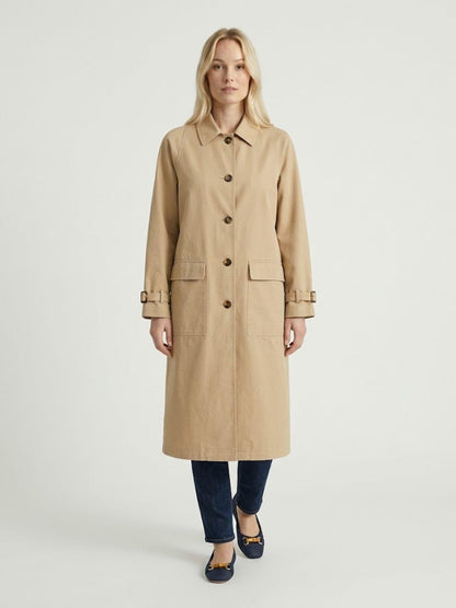 Alessia  Abrigo Largo Beige