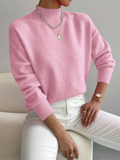 Claudia | Jersey Suave de Cuello Alto