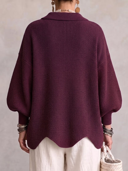 Manon | Cárdigan Oversize con Botones Dorados