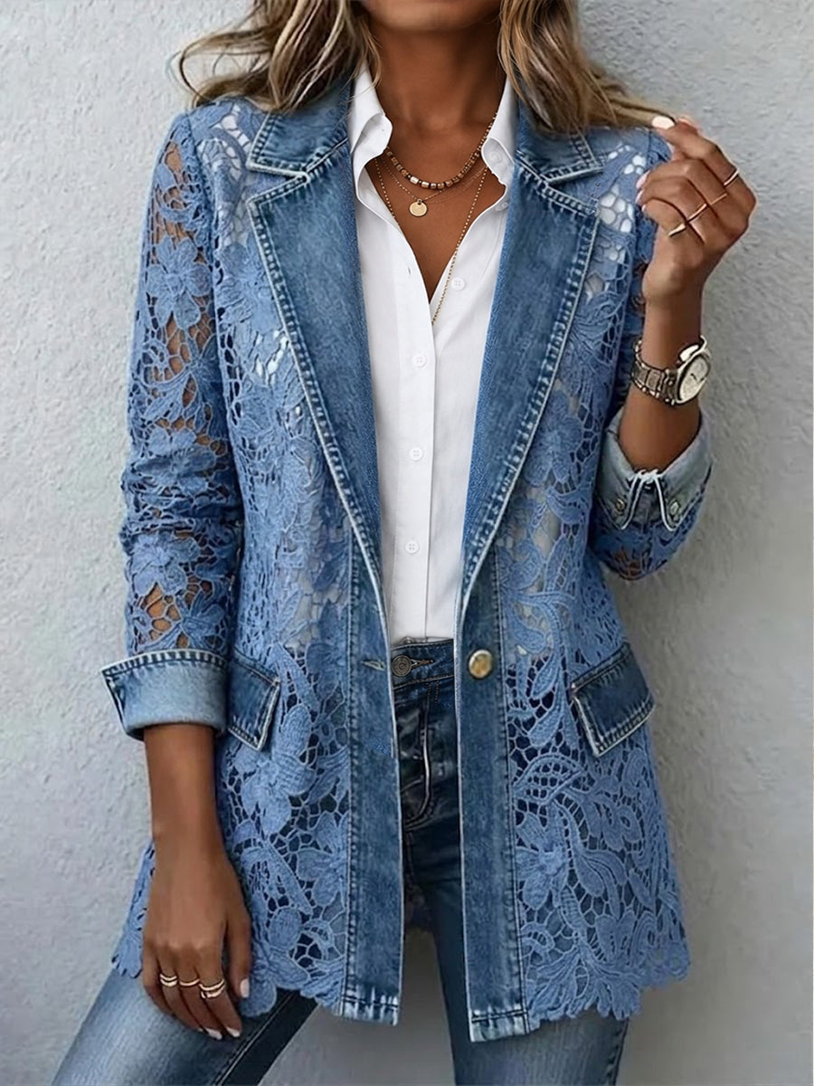 Alicia | Americana con Encaje Floral