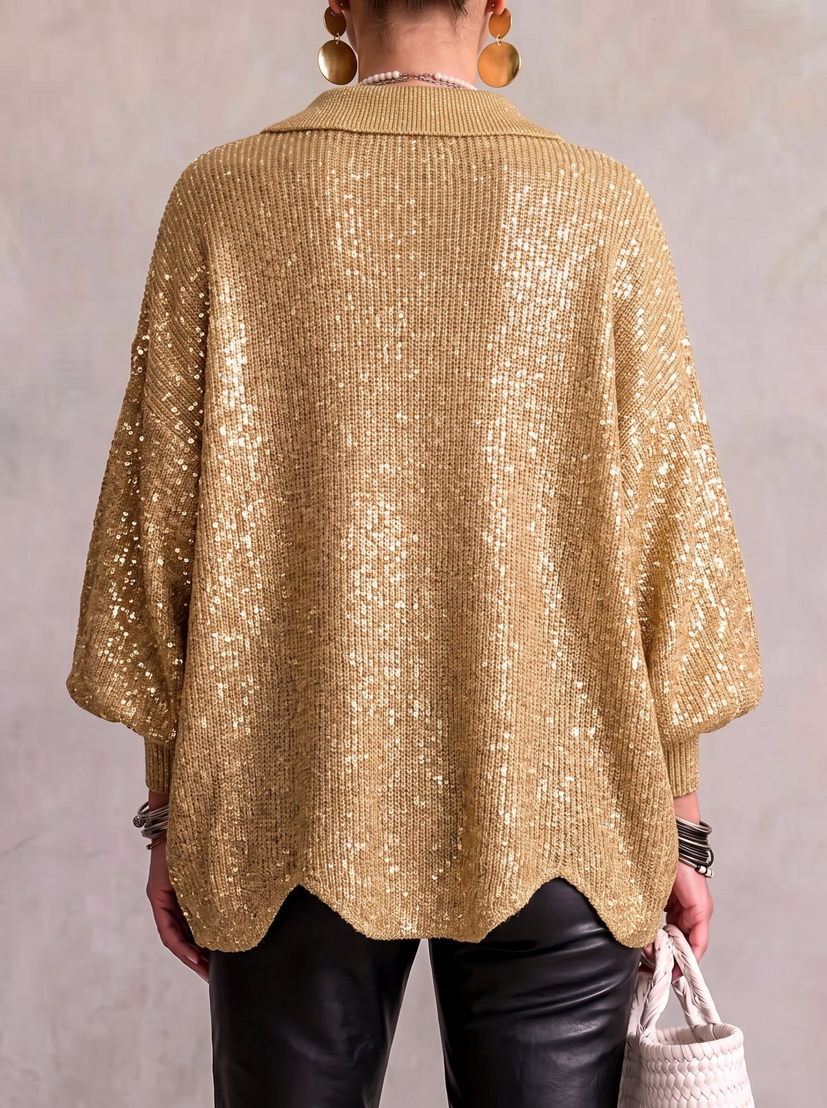 Manon | Cárdigan Oversize con Botones Dorados