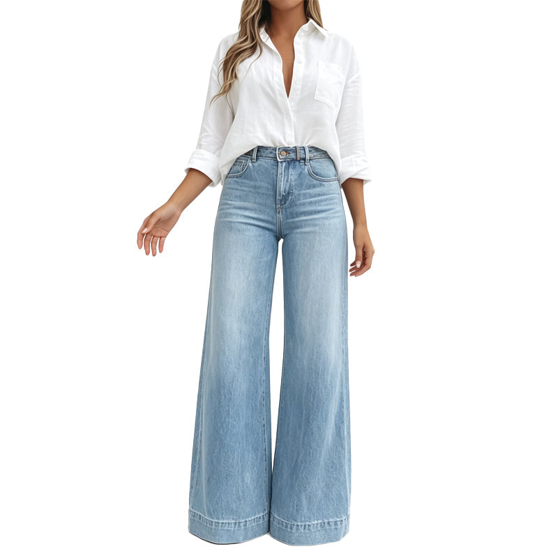 Lucía | Jeans de Pierna Larga con Efecto Estilizador