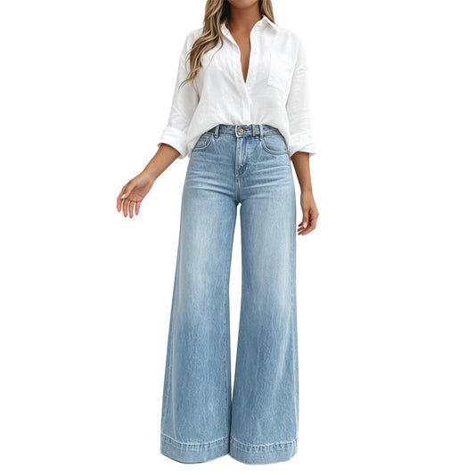 Lucía | Jeans de Pierna Larga con Efecto Estilizador